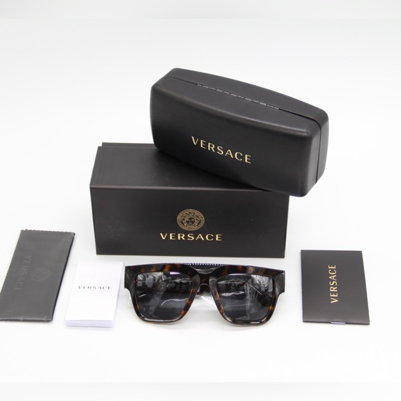 NEW VE4430U 108/87 UNISEX SUNGLASSES VERSACE MOD 4430-U HAVANA VERSACE VE4430 - Picture 11 of 11